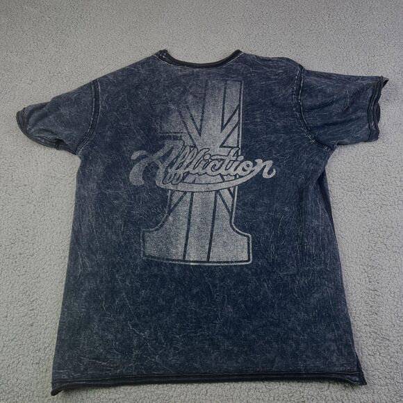 Affliction T Shirt Mens Extra Large Skull Black Live Fast Skulls Motorcycle Y2K - Picture 4 of 8